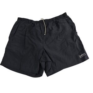 Columbia Mens XL‎ Black Fishing Shorts Elastic Waist Drawstring Outdoor